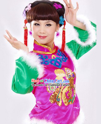 Chinese Happy Festival Celebration Dance Costumes for Women