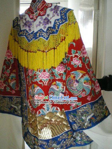 Peking Opera Mu Guiying Embroidered Phoenix Robe