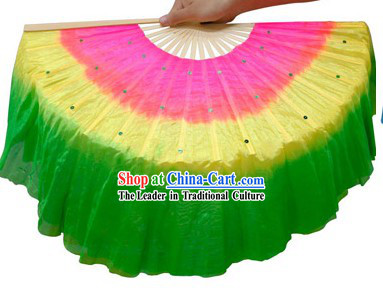 Traditional Chinese Rainbow Dance Fan