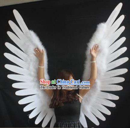 Handmade Long Feather Big Black Angel Wings Dancing Performance Prop