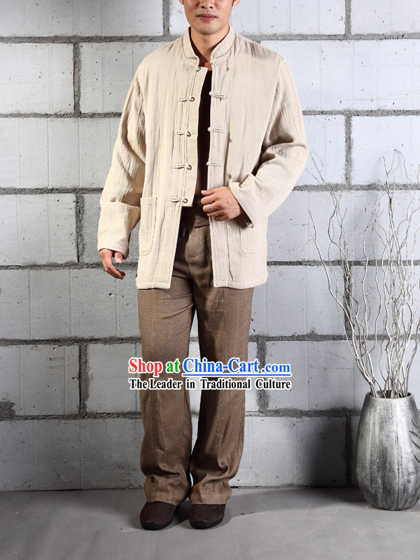 Chinese Classic Mandarin Gong Fu Clothes Complete Set for Men