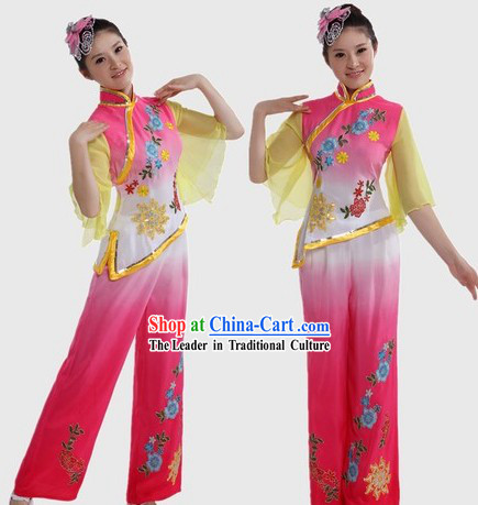 Chinese Classic Fan Dance Costume for Women