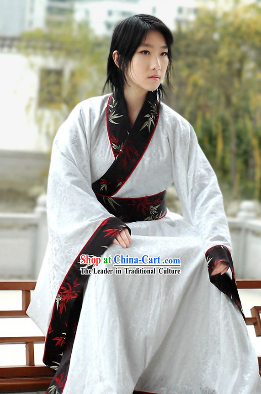 Traditional Han Chinese Bamboo Clothing for Men