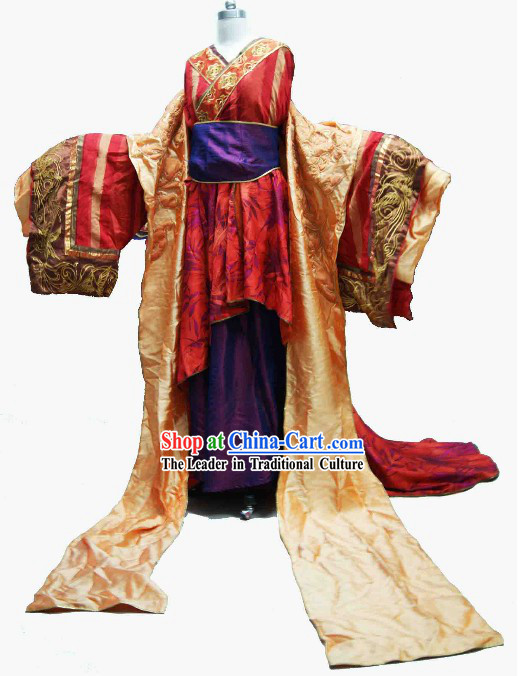Ancient China Tang Dynasty Empress Clothing Complete Set