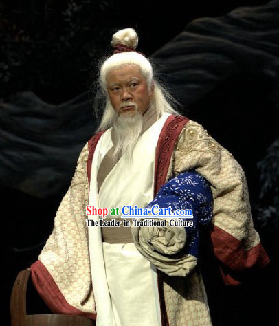 Ancient Chinese Ordinary People Clothes for Old Men