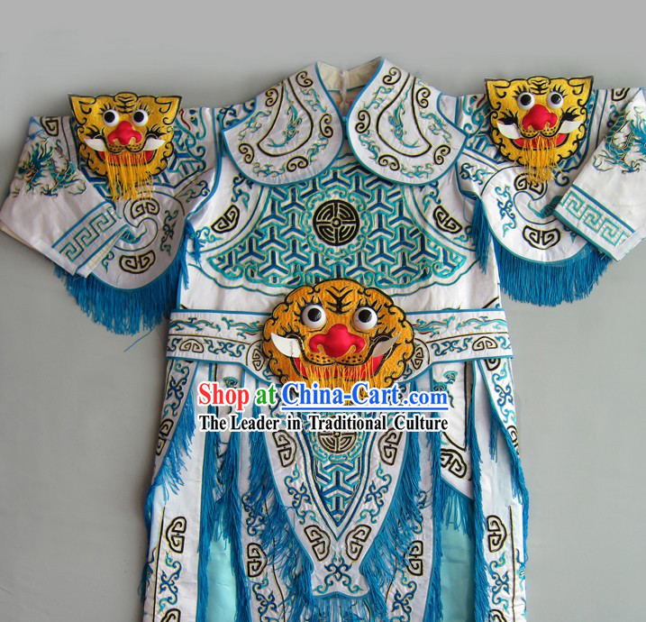 Ancient Chinese Embroidered Tiger Armor Costumes