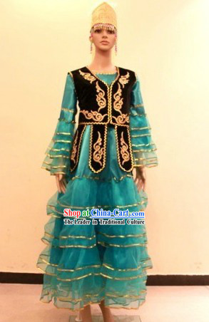 Traditional Chinese Xinjiang Dance Costume for Women