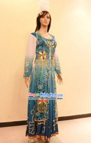 Traditional Xinjiang Minority Clothing and Hat for Women
