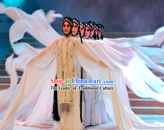 Chinese Opera Hua Dan Long Sleeve Dance Costumes