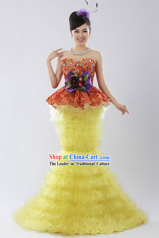 Fish Tail Dance Costume for Women