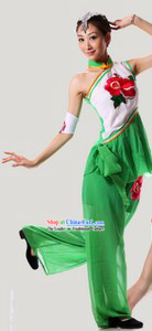 Traditional Chinese Folk Handkerchief Dance Costumes for Women