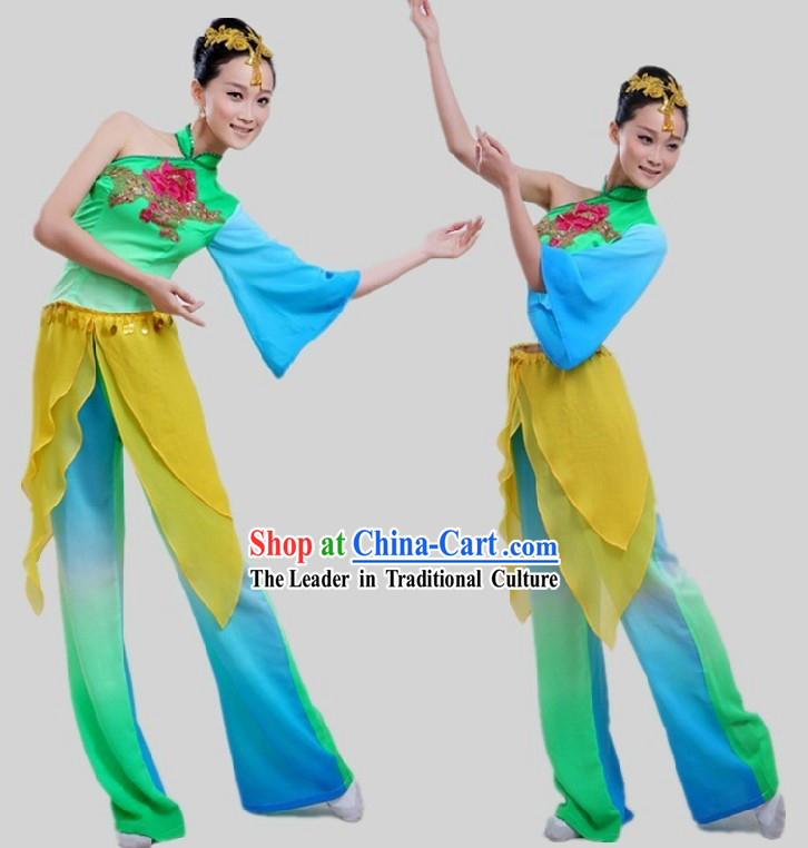 Chinese Classical Fan or Handkerchief Dance Costume for Women