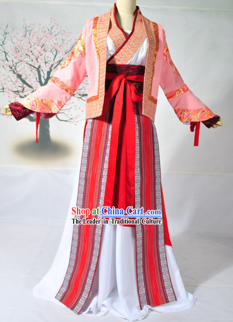 Ancient Chinese Swordswoman Clothing Complete Set