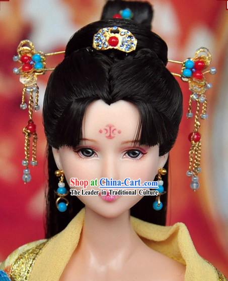 Ancient Chinese Princess Hair Accessory and Wig