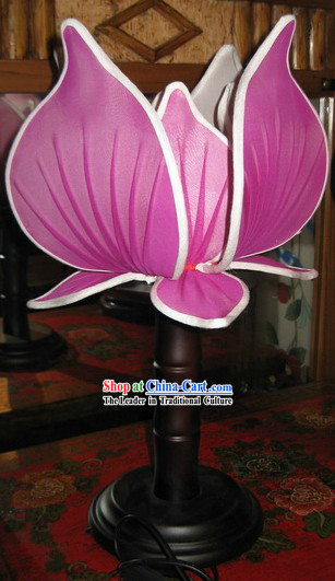 Ancient Chinese Imperial Style Lotus Shape Desk Lamp