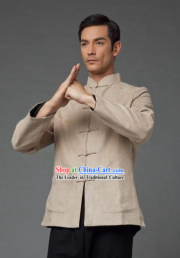 Traditional Chinese Bruce Lee Kung Fu Star Costumes for Men