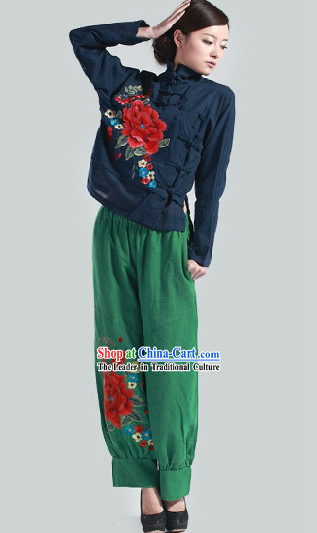 Chinese Classic Peony Dance Costumes for Women