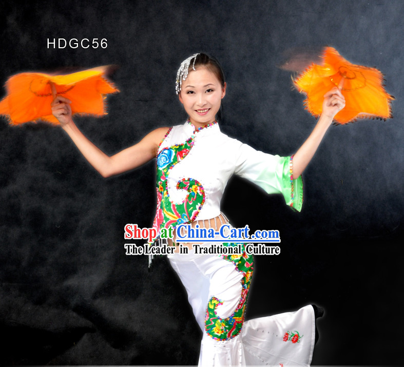 Traditional Chinese Handkerchief Dance Costume for Women
