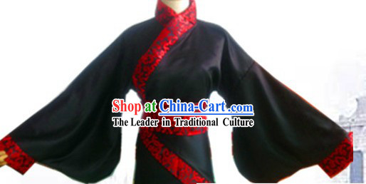 Ancient Chinese Black Gu Zhuang Clothing for Women