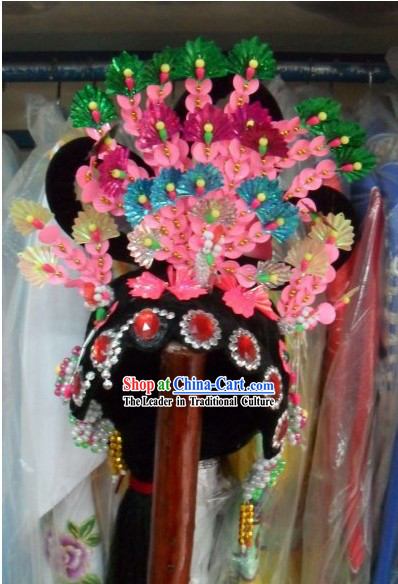Traditional Chinese Parade Hua Dan Wig Set