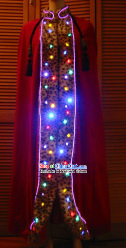 Electric Lights Wire LED Luminous Dance Cape Costumes