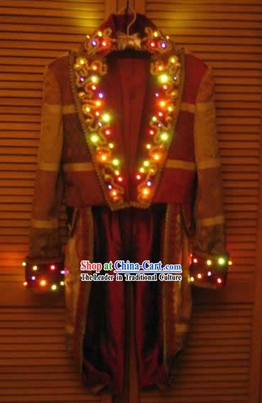 Portable EL Wire Glowing Costume
