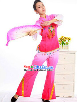 Chinese Folk Fan Dance Costume for Women