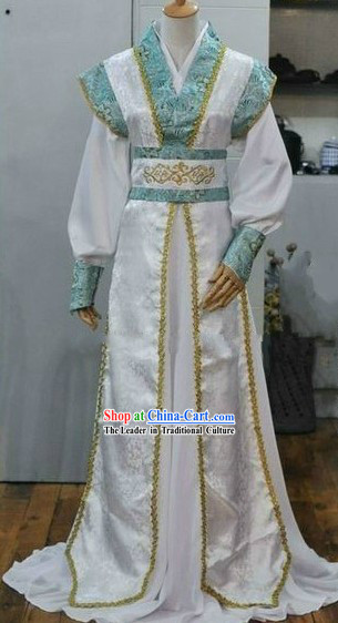 Traditional Chinese White Prince Costume for Men