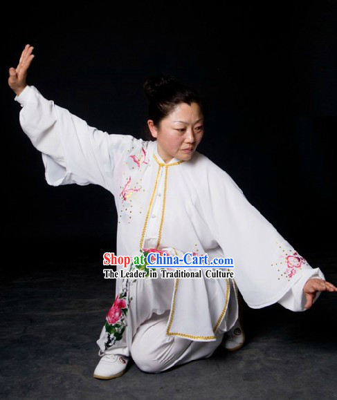 Chinese Classical Silk Tai Chi Uniform and Cape Set