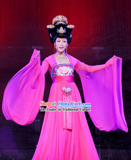 Ancient Chinese Tang Dynasty Empress Stage Performance Costumes
