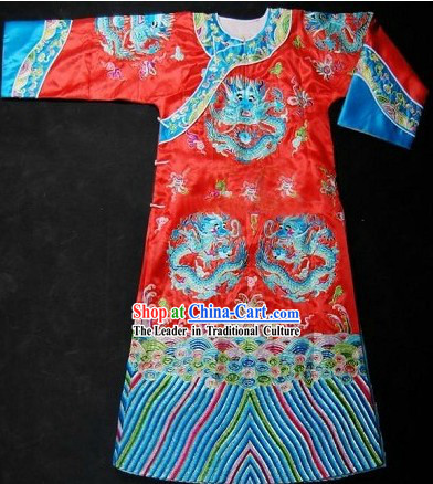 Qing Dynasty Embroidered Dragon Manchu Opera Costumes