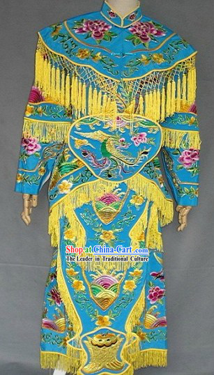 Ancient Women Heroine Embroidered Phoenix Armor Costumes