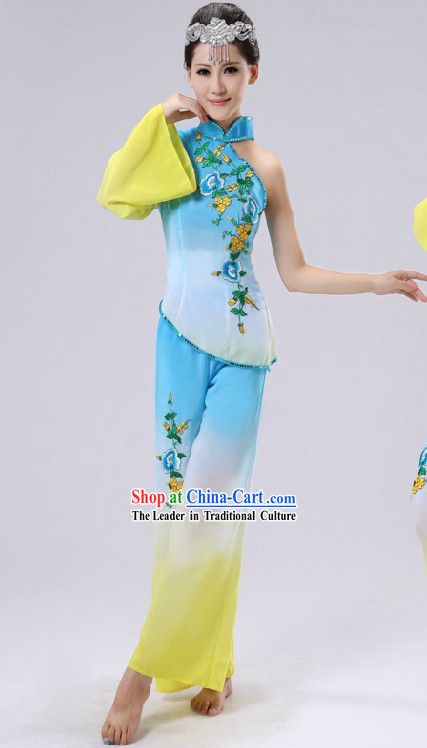 Stage Performance and Festival Celebration Color Transition Dancing Costume for Women