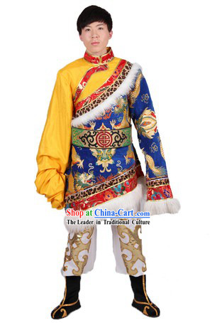 Tibetan Minority Dance Costumes for Men