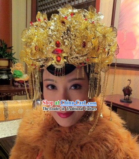 Ancient Chinese Palace Wedding Phoenix Crown for Women