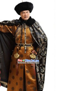 Ancient Chinese Black Cape for Men