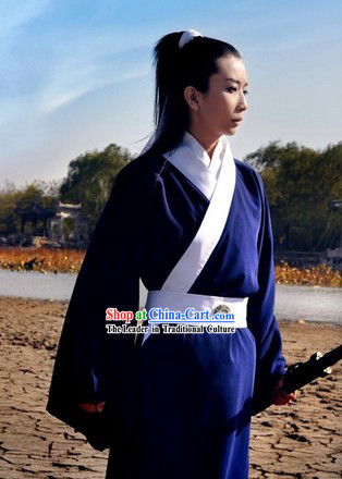 Asian Swordsman Costumes Complete Set for Men