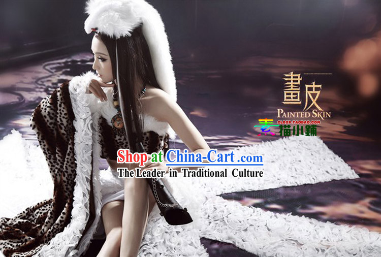 Ancient Chinese Sexy Lady Costumes Accessories and Headdress Complete Set