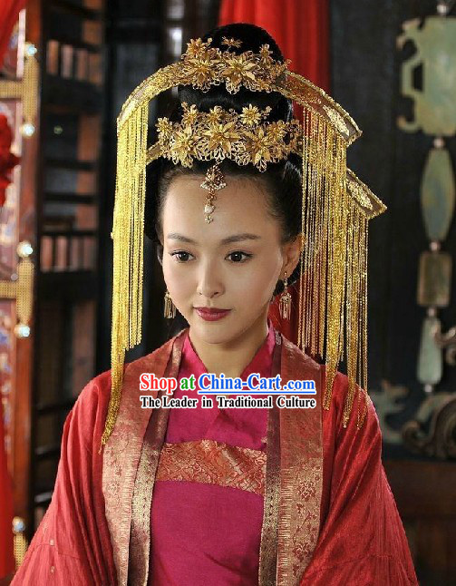 Ancient Chinese Style Handmade Wedding Headpiece and Tassels
