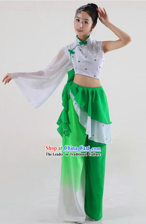 Universay Fan or Ribbon Dance Costumes and Headpiece for Women