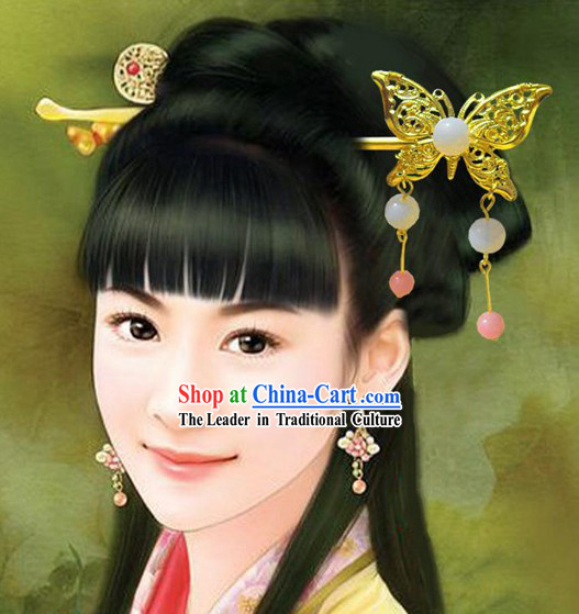 Traditional Chinese Butterfly Hair Clasp
