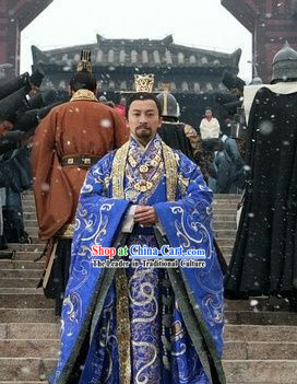 The Assassins Blue Emperor Han Xiandi Costume and Crown