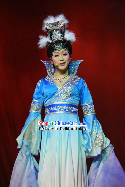 Ancient China Tang Dynasty Queen Dance Costume, Wig and Hair Accessories