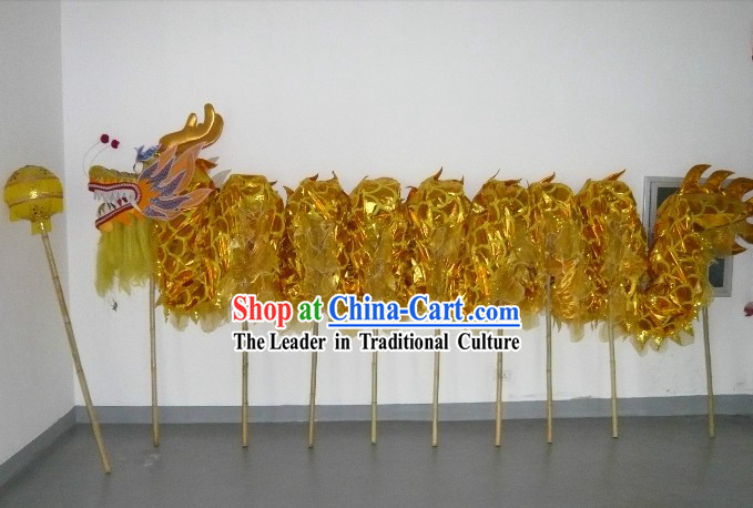 Shinning Golden Dragon Dancing Costume for Nine or Ten People