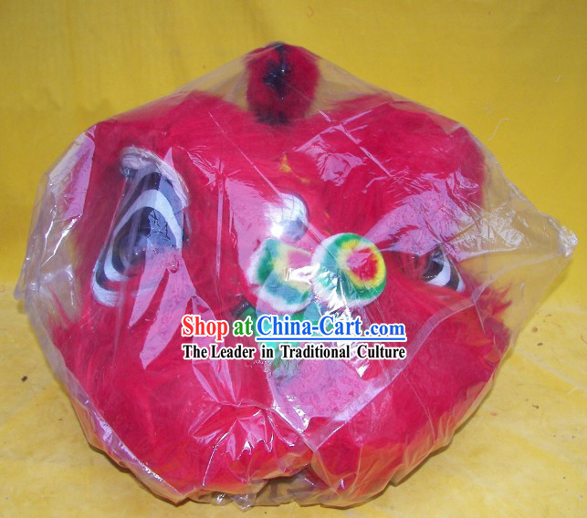 One Person Chinese New Year Parade Red Children Size Lion Dance Costumes for Children