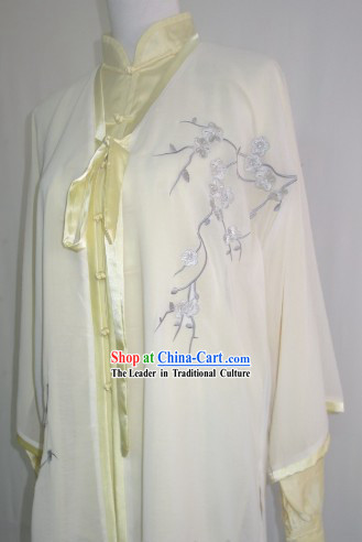 Embroidered Plum Blossom Tai Chi Competition Championships Costumes Complete Set
