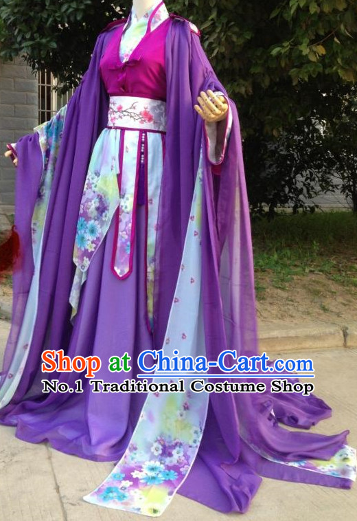 Purple Romantic Ancient Chinese Costumes Complete Set for Women