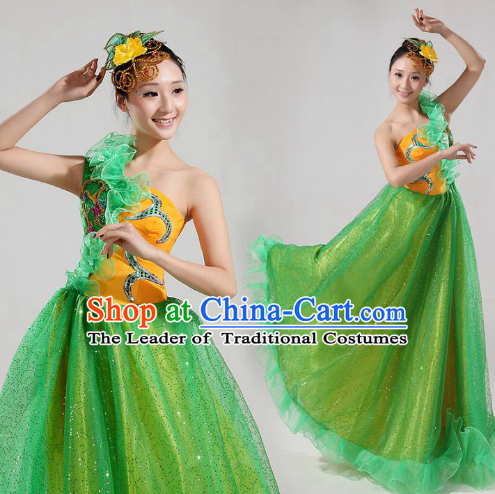 Asian Thailand Dance Costume Complete Set