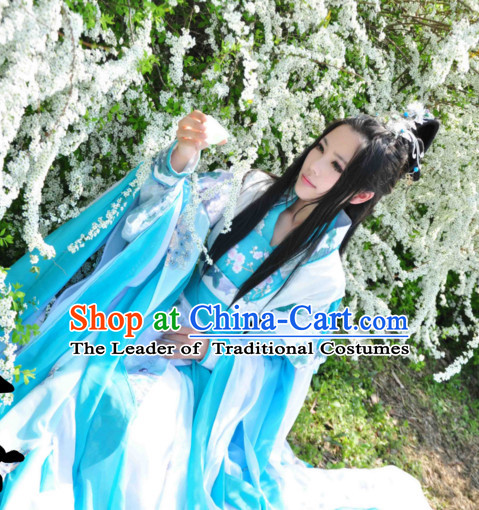 Chinese Hanfu Hakama Traditional Fairy Dress Quju Supreme Chinese ...