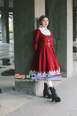 Classic Women Woolen Dresses